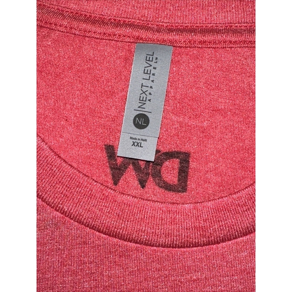 Next Level Mens XXL Red Insert Woke Slogan Graphic T-Shirt Short Sleeve Tee - Picture 7 of 13
